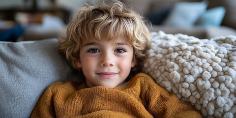 Child with Abdominal Pain, Medical Concept for Healthcare and Wellness