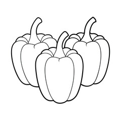 Vegetable coloring pages