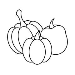 Vegetable coloring pages