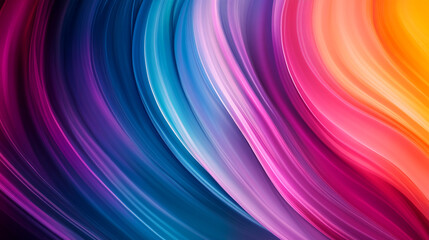 Fototapeta premium Swirling colors create vibrant patterns in an abstract design with smooth gradients