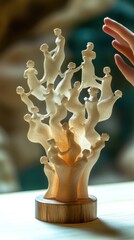 Figures representing family constellations and generational dynamics. AI generated