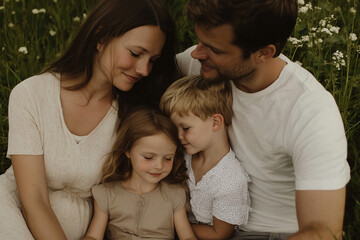 Fototapeta premium portrait of a family