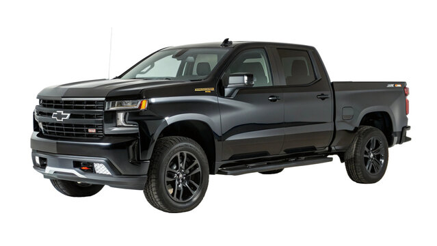 Chevrolet Silverado isolated on white. 