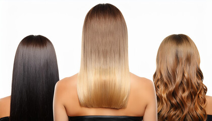Fototapeta premium hair styles including one with the others hair cut