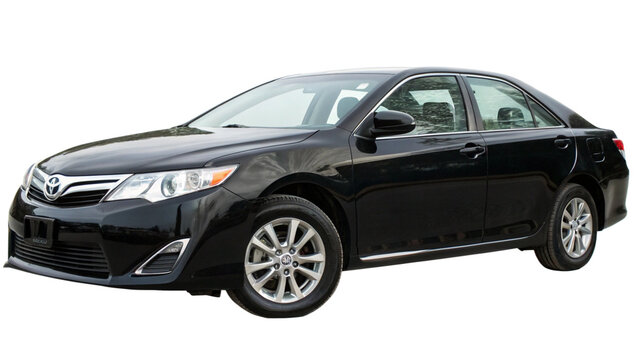 Toyota Camry sedan car isolated.