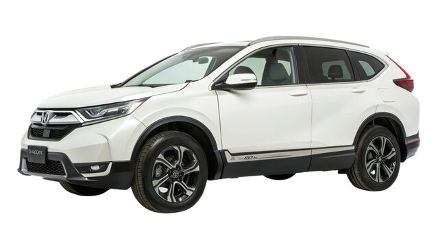 Honda CRV SUV car isolated.