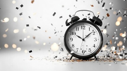 Midnight Countdown: Celebrate the New Year with shimmering confetti!