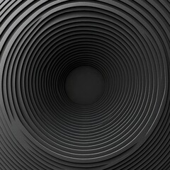 Abstract black concentric circles creating a mesmerizing optical illusion.