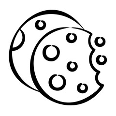 Fototapeta premium Cookies Icon