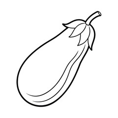 Coloring page. Composition of different vegetables on white background