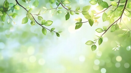 Fototapeta premium green leaves background