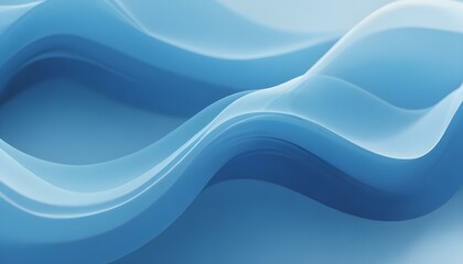 Formas onduladas azules abstractas sobre un fondo azul claro