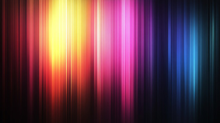 Fototapeta premium Vibrant vertical lines create a colorful abstract background for modern design