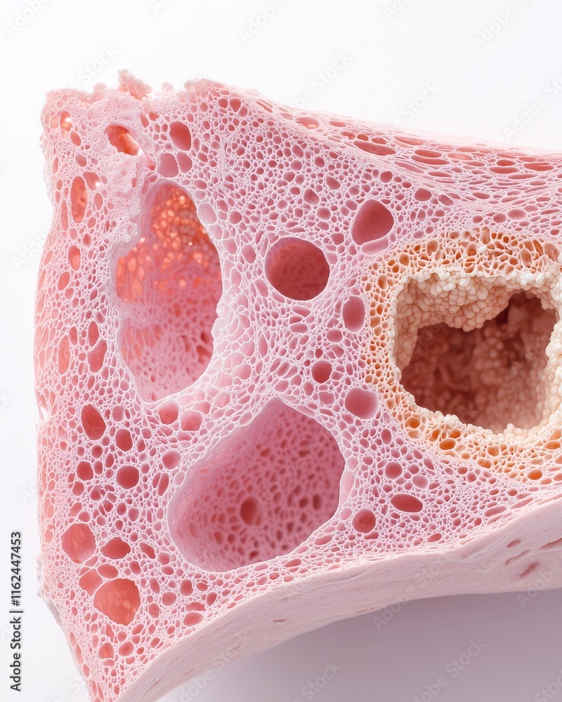 Poster cellular structure analysis microscopy lab scientific image clean environment close-up view biology 