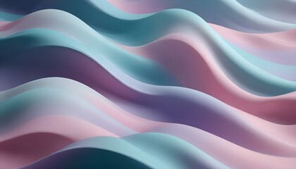 Fototapeta premium Fondo abstracto de color pastel con ondas suaves y fluidas de tonos rosados, morados y azules