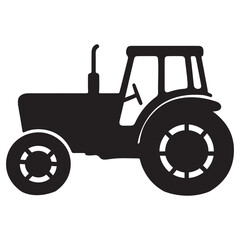 Creative Tractor Silhouette Design for Branding