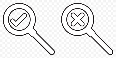 Search Icon. Magnifying glass graphic icon design template. eps 10.