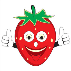 Obraz premium strawberry cartoon.eps