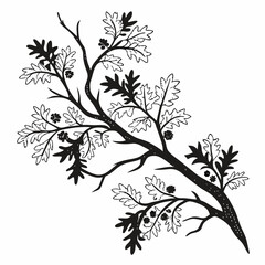 Lichen Growth vector silhouette black design white background