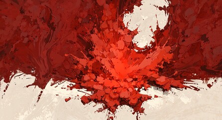 red granular texture abstract micro-fiber particles flat background