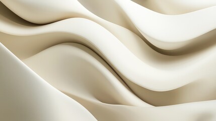 Obraz premium Abstract Beige Waves Curving Smoothly Together