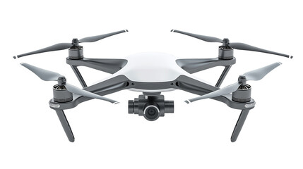 white drone aircraft mini UAV machine, cutout png