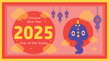 Chinese New year 2025, Year of the Snake , happy New year 2025, 