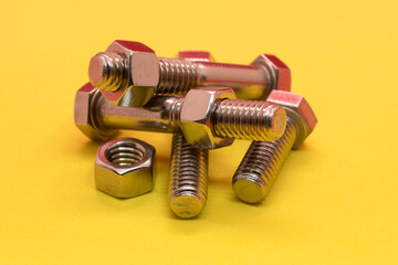 Pile of bolts and nuts