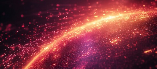 Obraz premium Fiery Planet: A Digital Abstract of Cosmic Energy