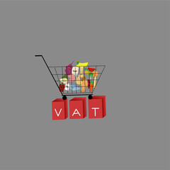 value added VAT or Tex from buying products or shopping