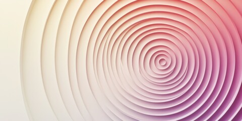 High-end concentric circle design in soft gradients, creating a sense of infinity and calm elegance with a modern twist