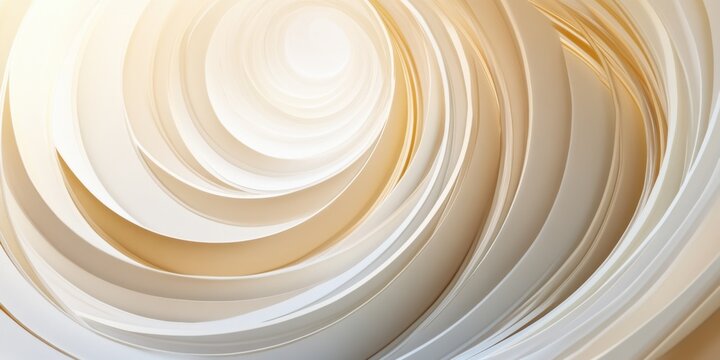 High-end concentric circle design in soft gradients, creating a sense of infinity and calm elegance with a modern twist