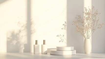 A product display setup on a plain white surface, ideal for e-commerce