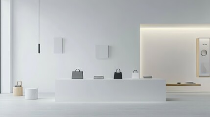A product display setup on a plain white surface, ideal for e-commerce