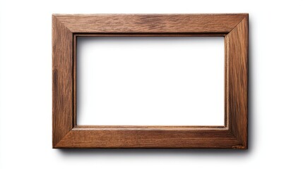 Empty Wooden Frame with Simple Design
