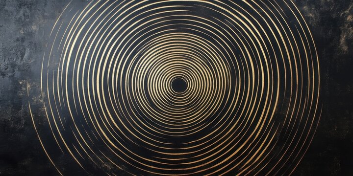 Subtle concentric circle patterns fading out into an infinite gradient, evoking sophistication and minimalist elegance