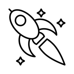 Rocket icon design template