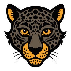 Leopard Head Vector Illustration