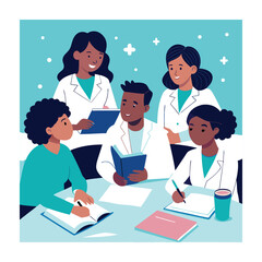 Black community, African people Vector illustration