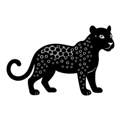 Jaguar cartoon vector silhouette