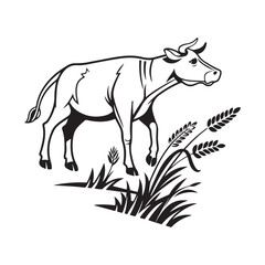 Cow Vector Icon Clean and Stylish Designs