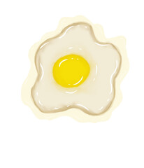 Fried egg illustration