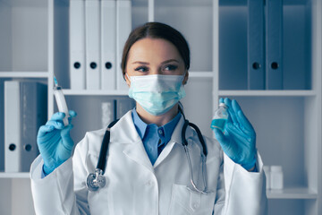 A qualified medical professional is diligently analyzing vaccine samples within a stateoftheart laboratory, ensuring both safety and effectiveness in the crucial development of vaccines