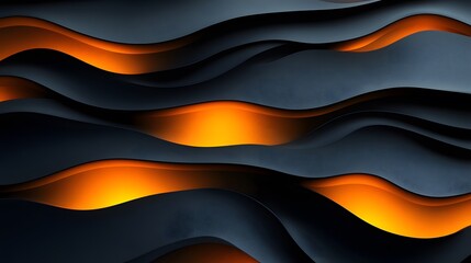 Exploring a Striking Abstract Minimalist Design with Black and Gold Elements