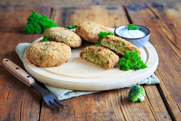 Vegetarische Brokkoli-Frikadellen
