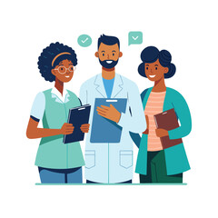 Black people team illustration