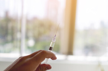 Syringes and medical treatment, vitamin injections, vaccines, medical chemotherapy