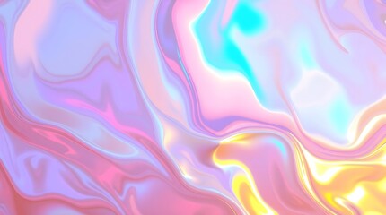Pastel Iridescent Liquid Abstract Background Swirls Design