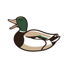 Duck Vector Icon Simple