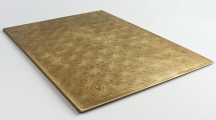 Elegant Textured Gold Pattern Art on Flat Surface for Design Use